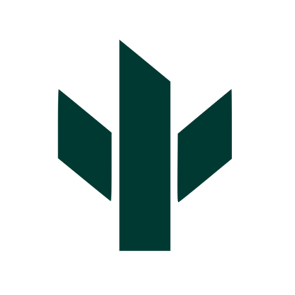 Geometric Cactus Blade Logo #003932