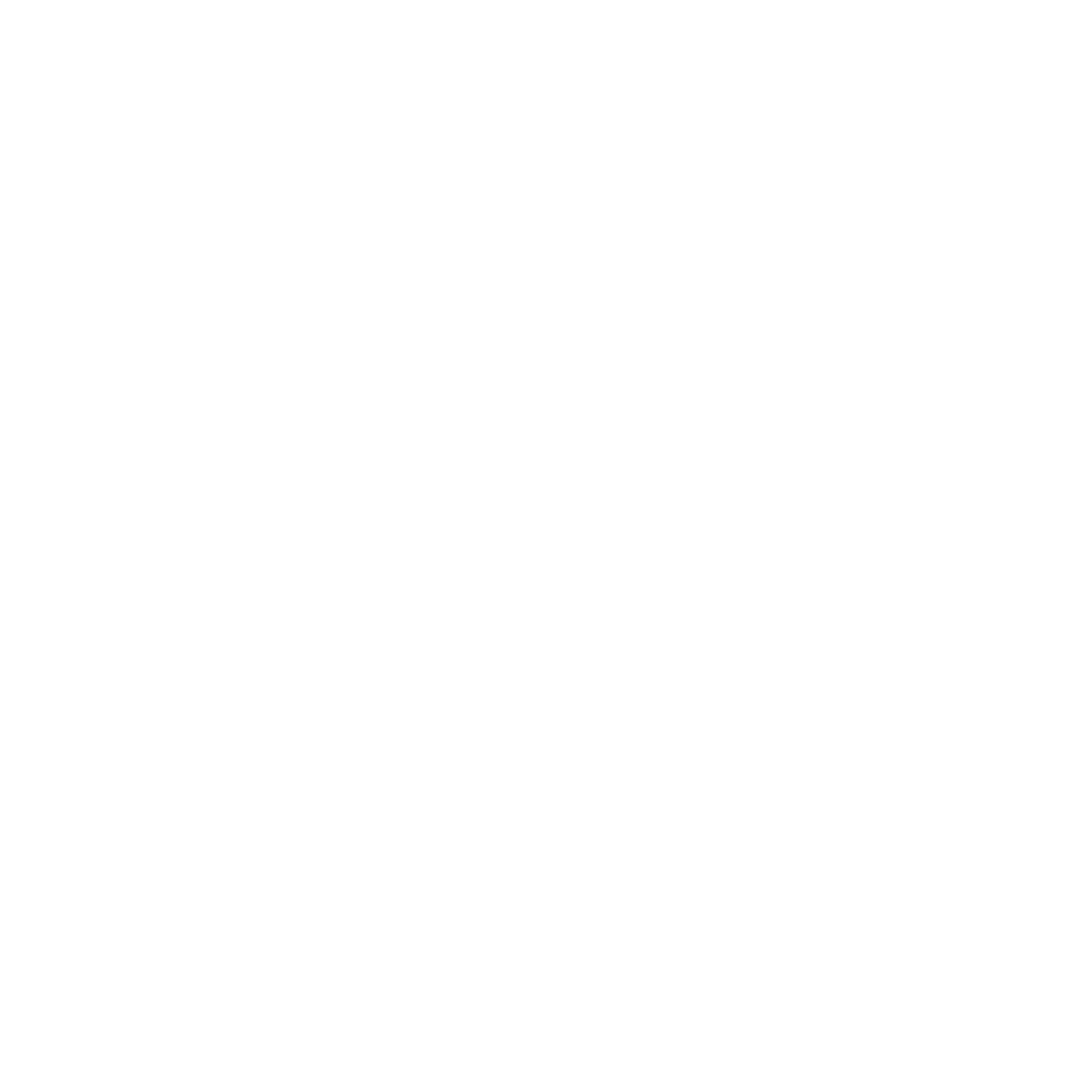 Cactus Silhouette Block Logo #ffffff