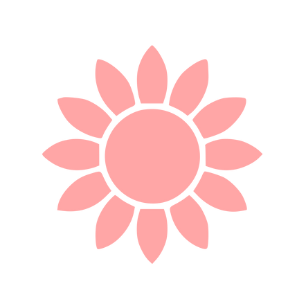 Sunflower Pictogram Logo #ffa6a6