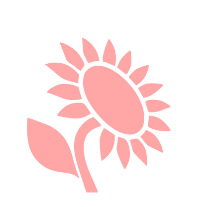 Sunflower Pictogram Logo #ffa6a6