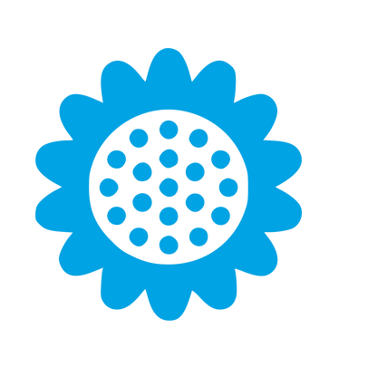 Sunflower Pictogram Logo #00a3e4