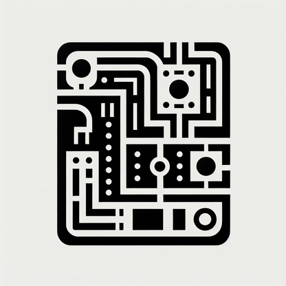 Circuit Board Inspired Logo