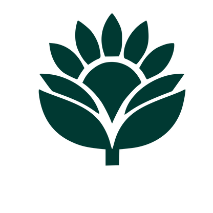 Sunflower Bloom Pictogram Logo #003932