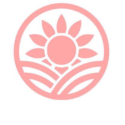 Sunflower Field Pictogram Logo #ffa6a6