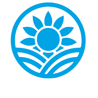 Sunflower Field Pictogram Logo #00a3e4