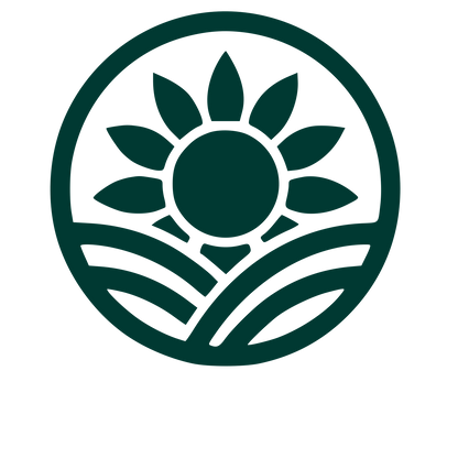 Sunflower Field Pictogram Logo #003932