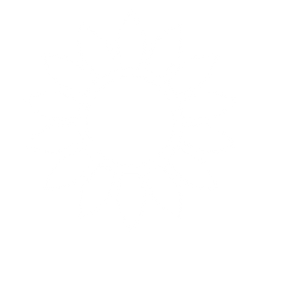 Sunflower Bloom Pictogram Logo #ffffff