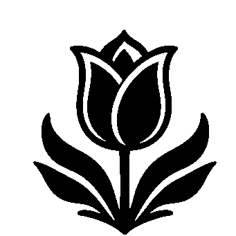 Tattoo Flash Tulip Logo
