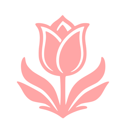 Tattoo Flash Tulip Logo #ffa6a6