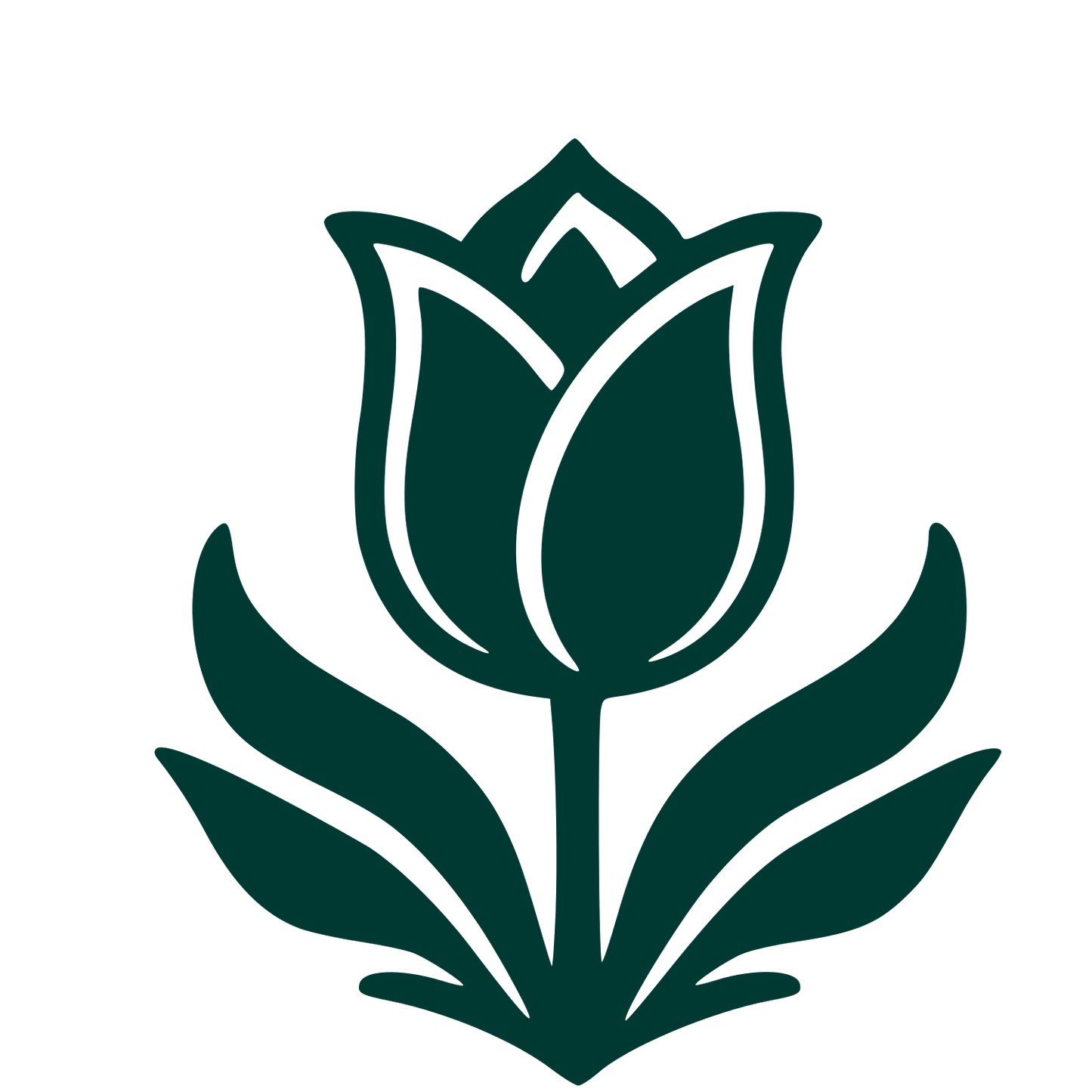 Tattoo Flash Tulip Logo #003932