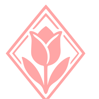 Tulip Diamond Badge Logo #ffa6a6