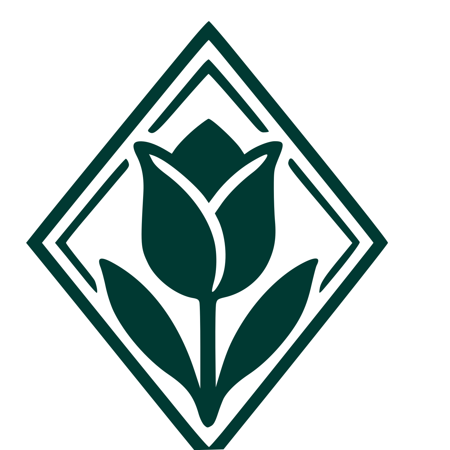 Tulip Diamond Badge Logo #003932