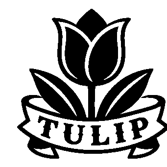 Tulip Banner Emblem Logo