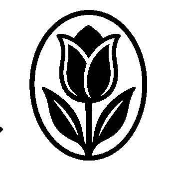 Tulip Oval Emblem Logo