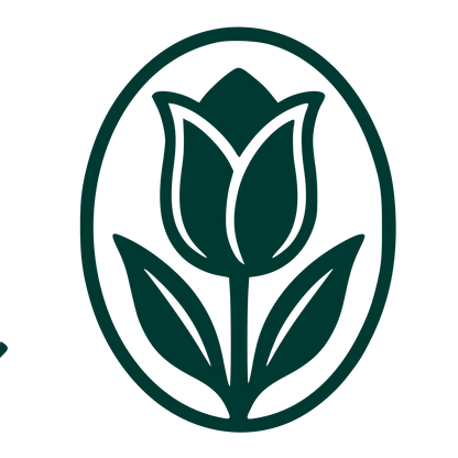 Tulip Oval Emblem Logo #003932