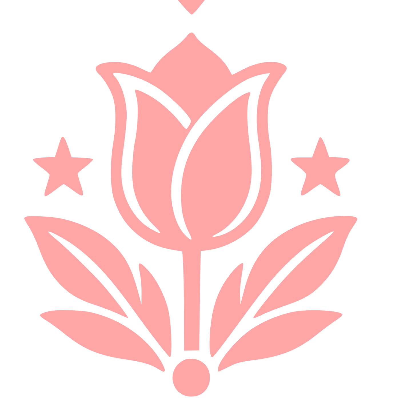 Tattoo Flash Tulip Logo #ffa6a6