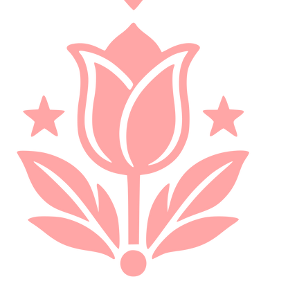 Tattoo Flash Tulip Logo #ffa6a6