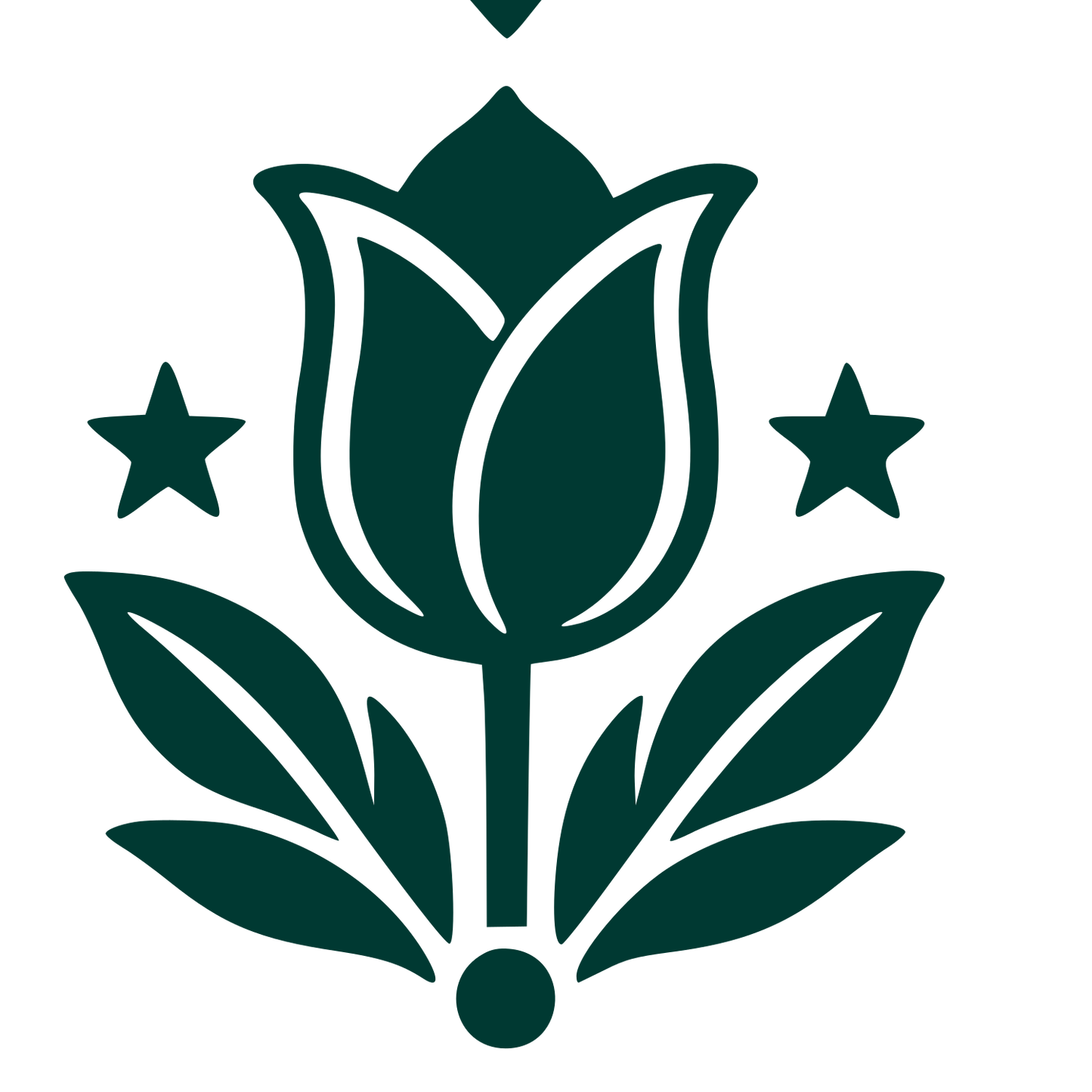 Tattoo Flash Tulip Logo #003932