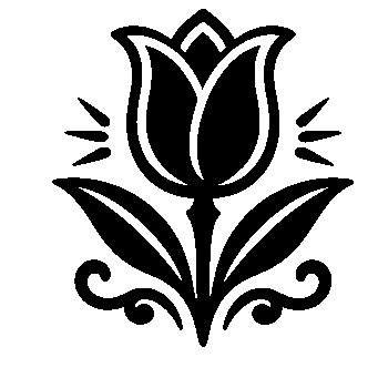 Tattoo Flash Tulip Logo