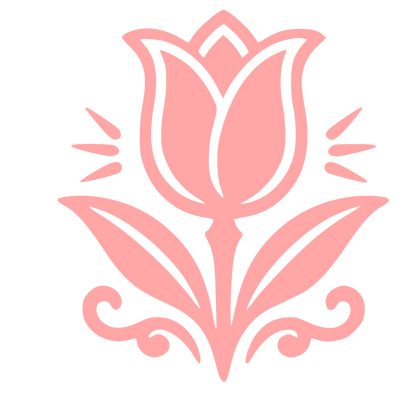 Tattoo Flash Tulip Logo #ffa6a6