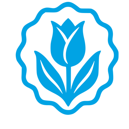 Tulip Badge Seal Logo #00a3e4