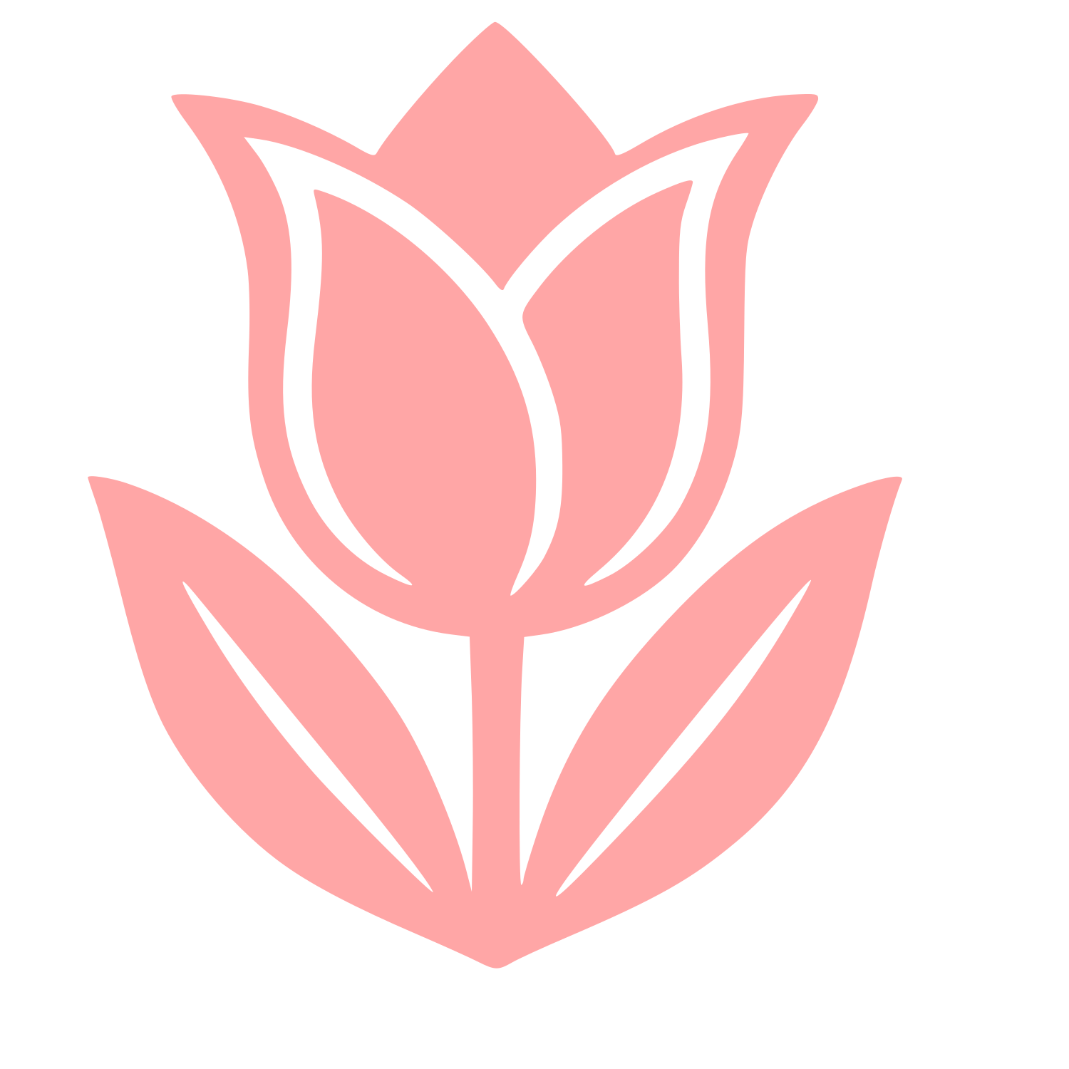 Tattoo Flash Tulip Logo #ffa6a6