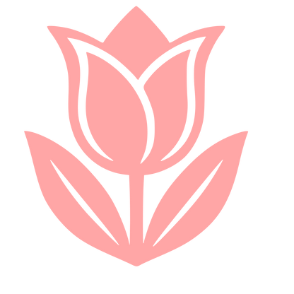 Tattoo Flash Tulip Logo #ffa6a6
