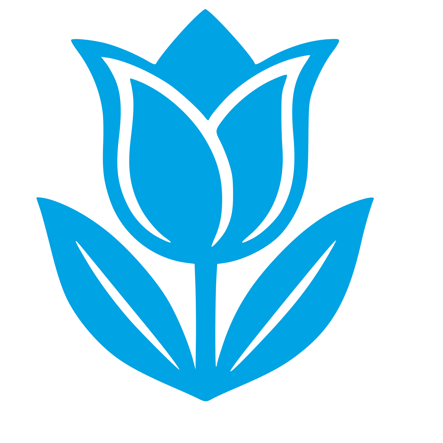 Tattoo Flash Tulip Logo #00a3e4