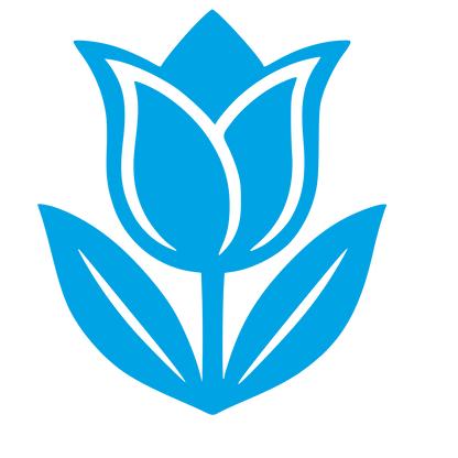 Tattoo Flash Tulip Logo #00a3e4