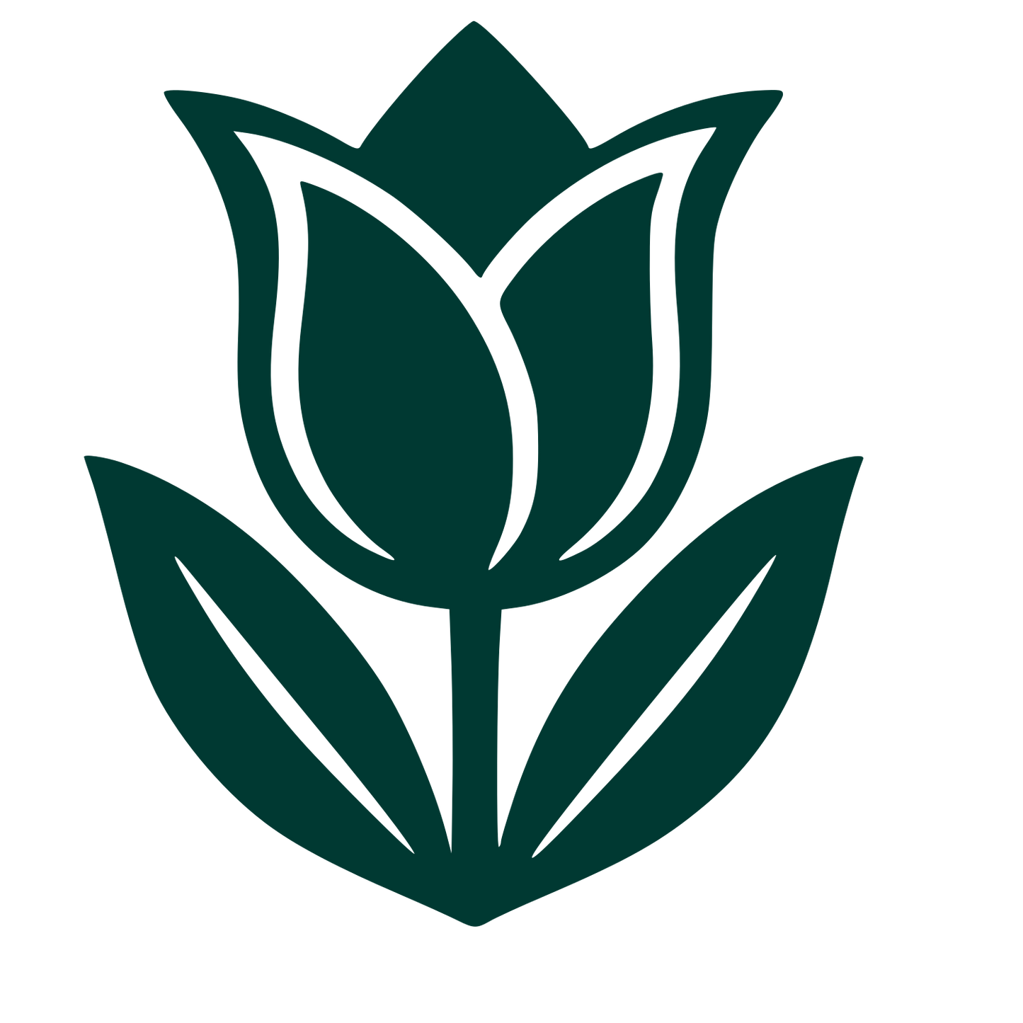 Tattoo Flash Tulip Logo #003932