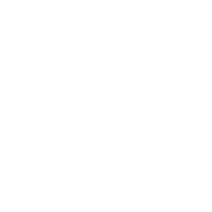 Lotus Flower Riso Logo #ffffff