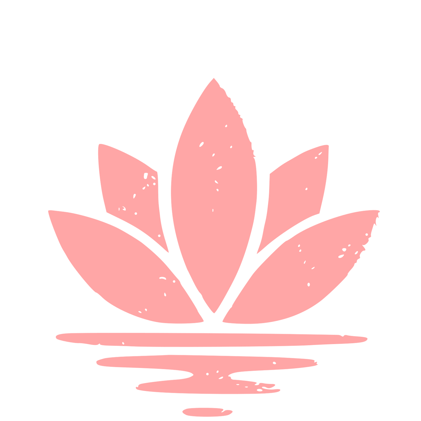 Lotus Flower Water Logo #ffa6a6