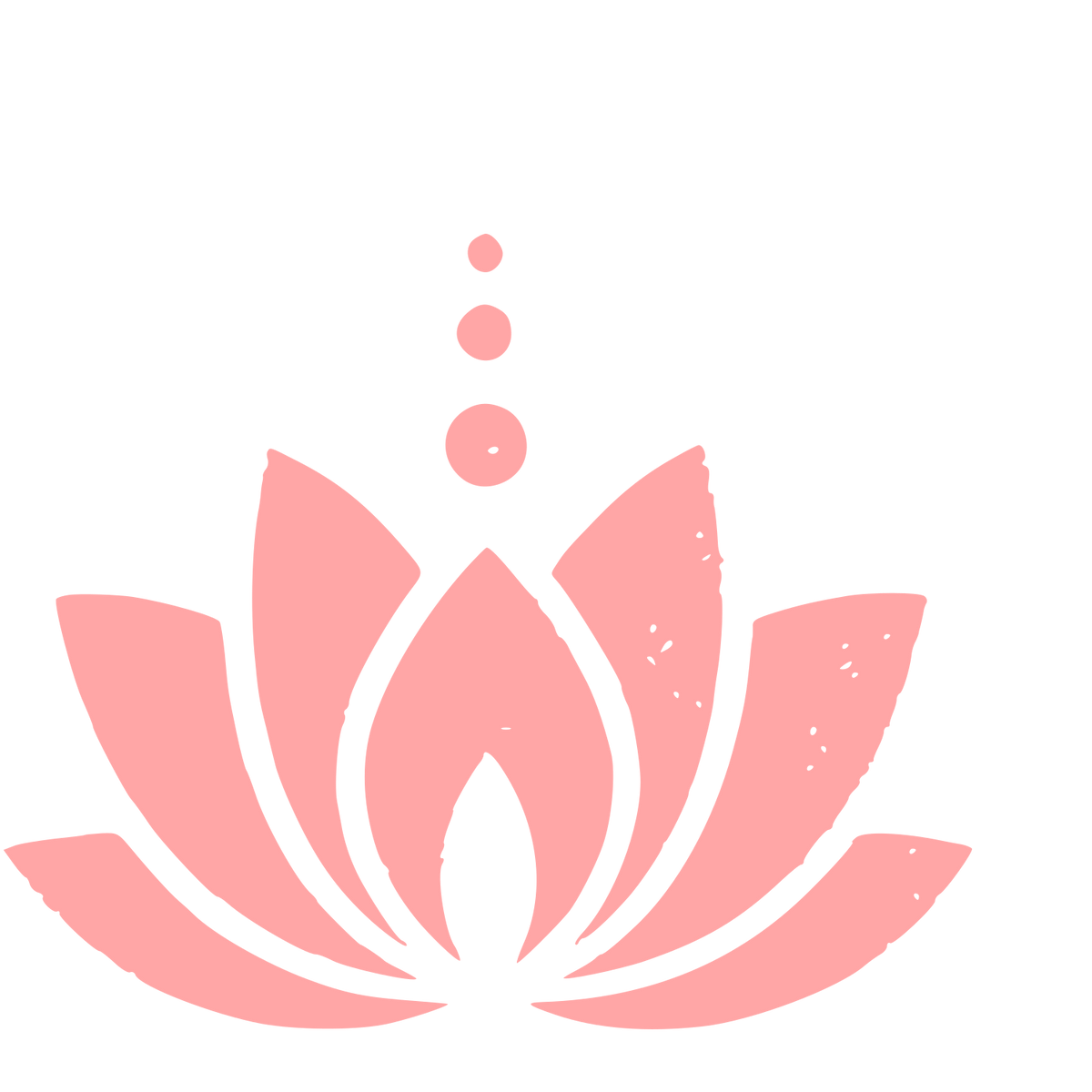 Lotus Flower Chakra Logo #ffa6a6
