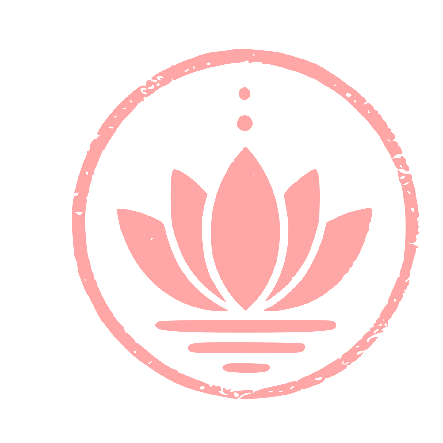 Riso Print Lotus Logo #ffa6a6