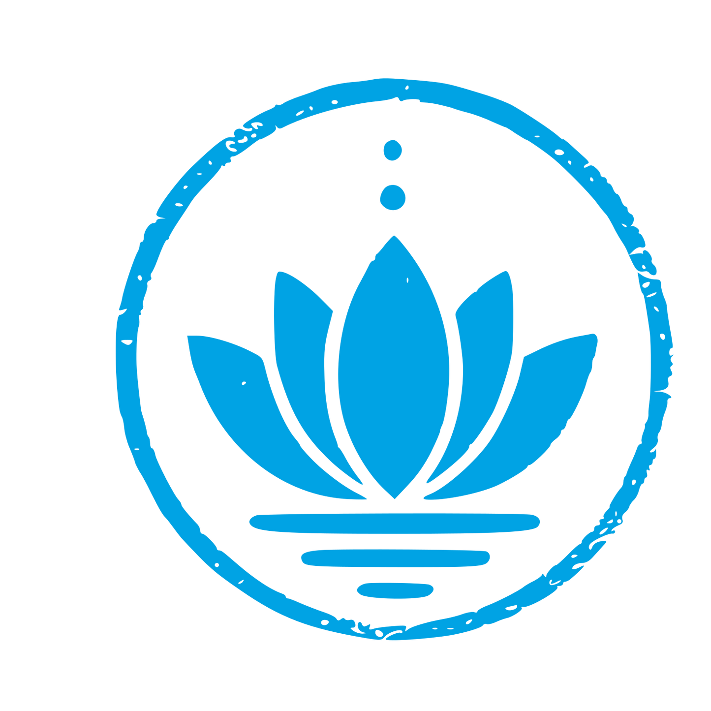 Riso Print Lotus Logo #00a3e4