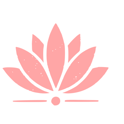 Lotus Flower Riso Logo #ffa6a6
