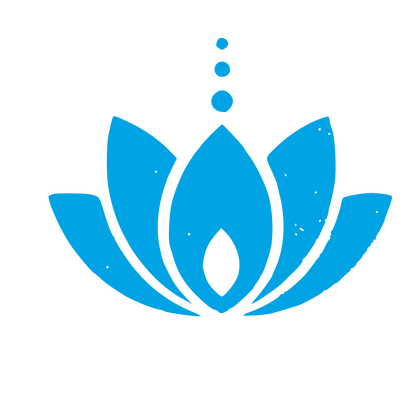 Lotus Flower Spiritual Logo #00a3e4