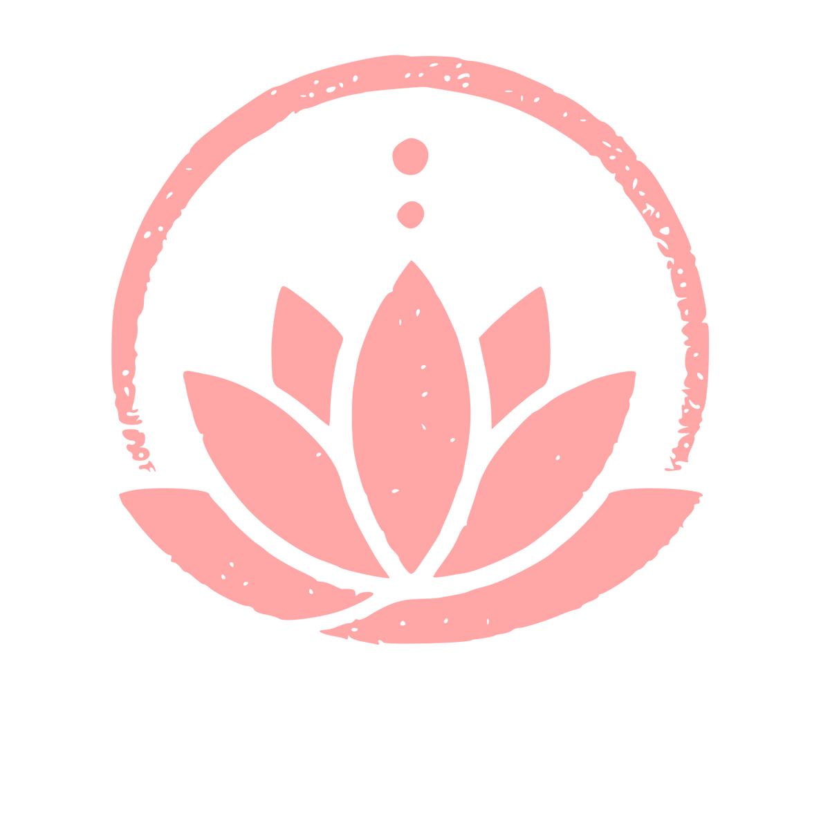 Lotus Circle Logo #ffa6a6