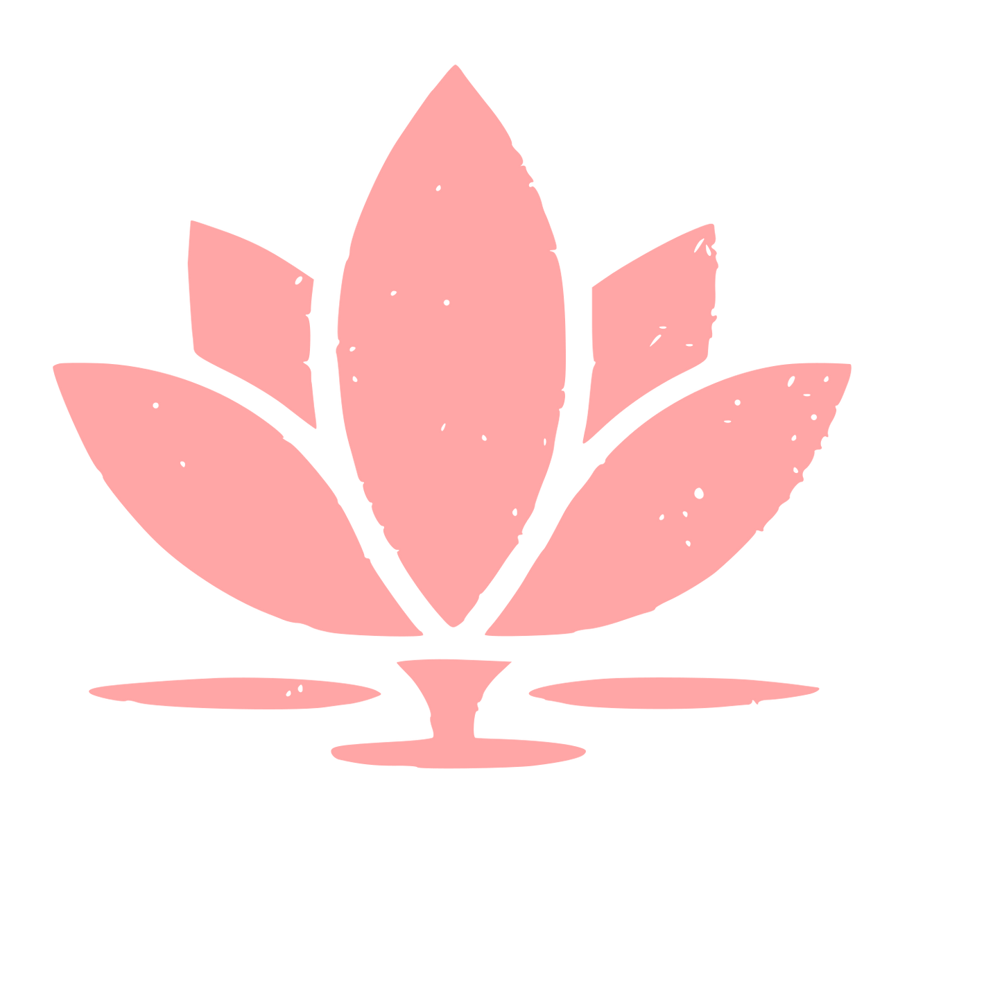 Lotus Flower Water Logo #ffa6a6