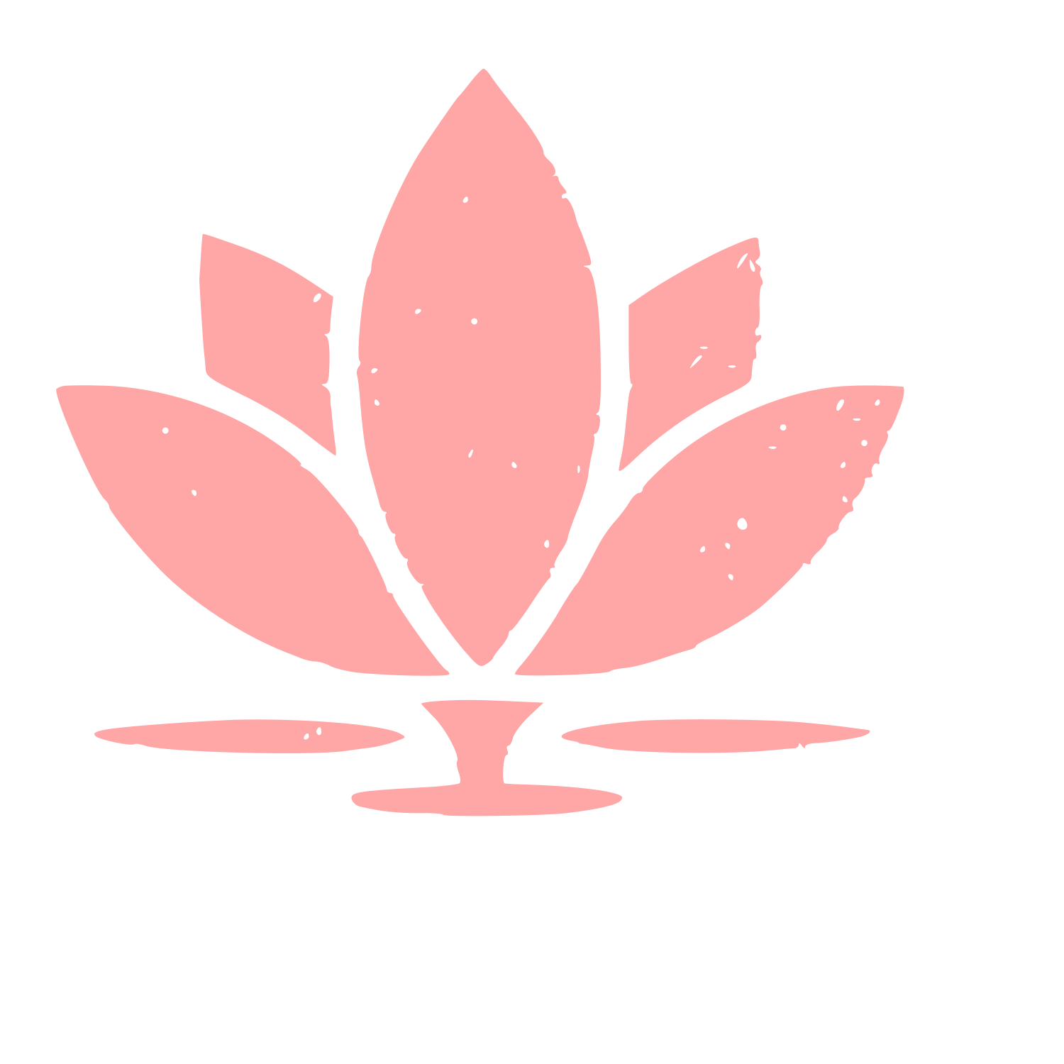 Lotus Flower Water Logo #ffa6a6