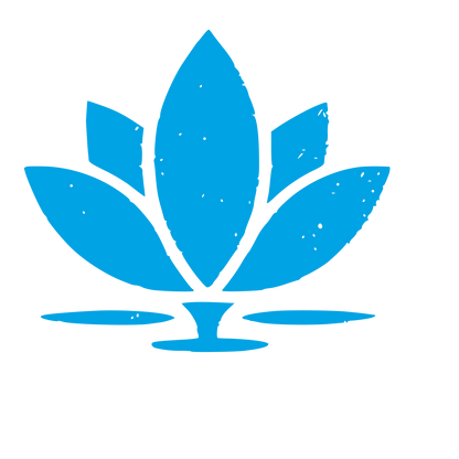 Lotus Flower Water Logo #00a3e4