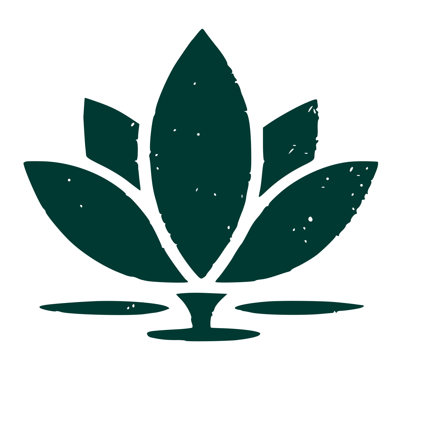 Lotus Flower Water Logo #003932