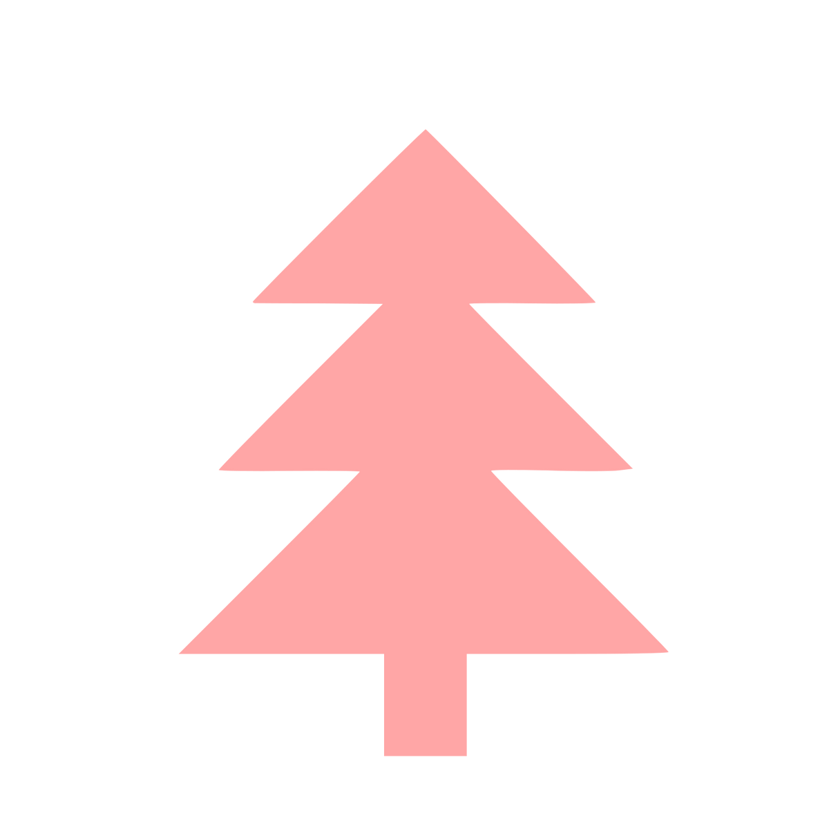 Pine Tree Logo #ffa6a6