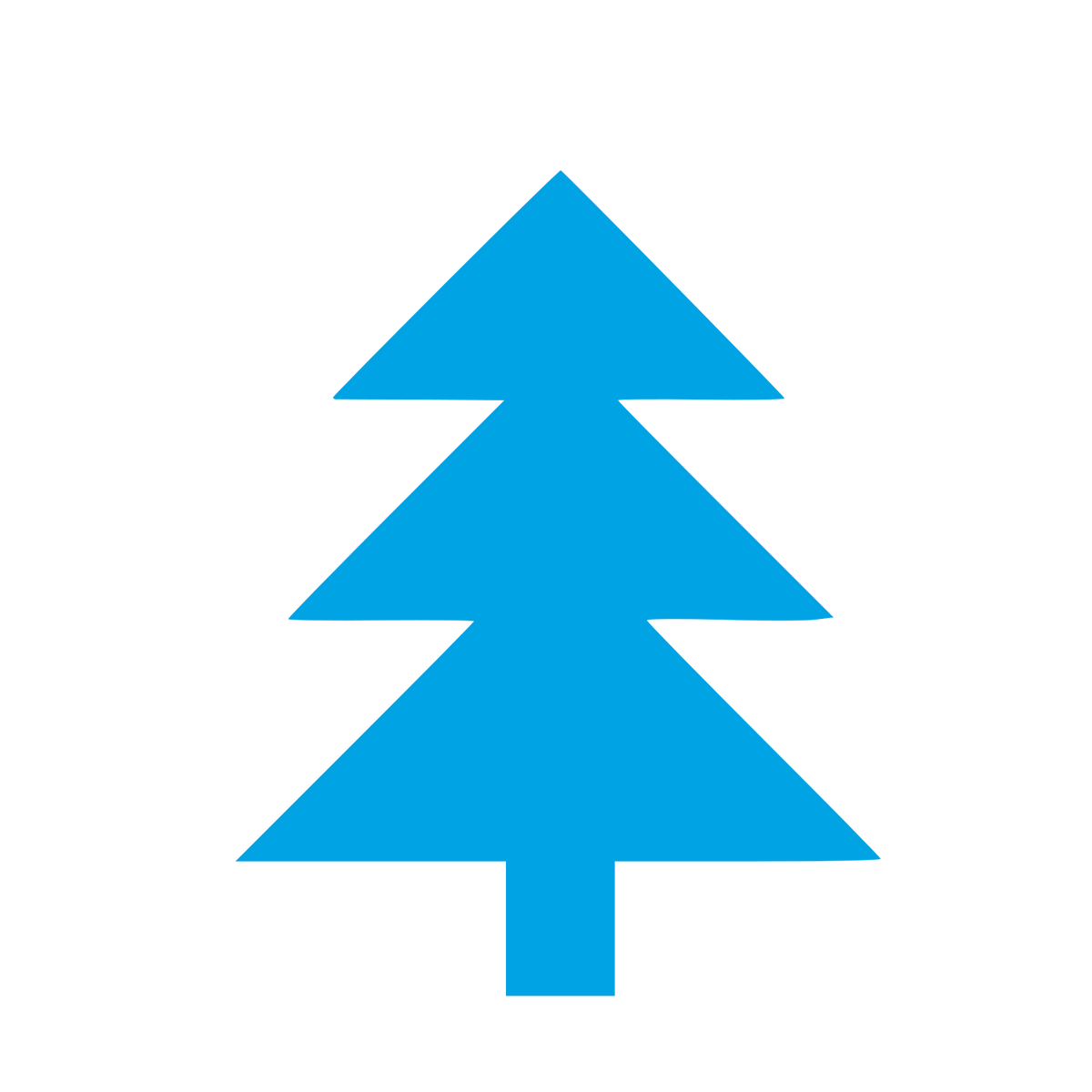 Pine Tree Logo #00a3e4