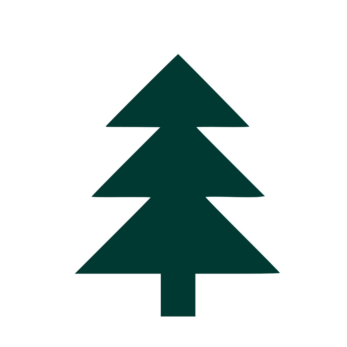 Pine Tree Logo #003932