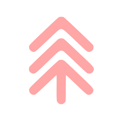 Triple Chevron Pine Tree Logo #ffa6a6