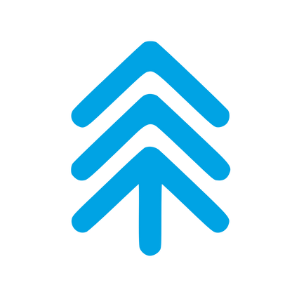 Triple Chevron Pine Tree Logo #00a3e4