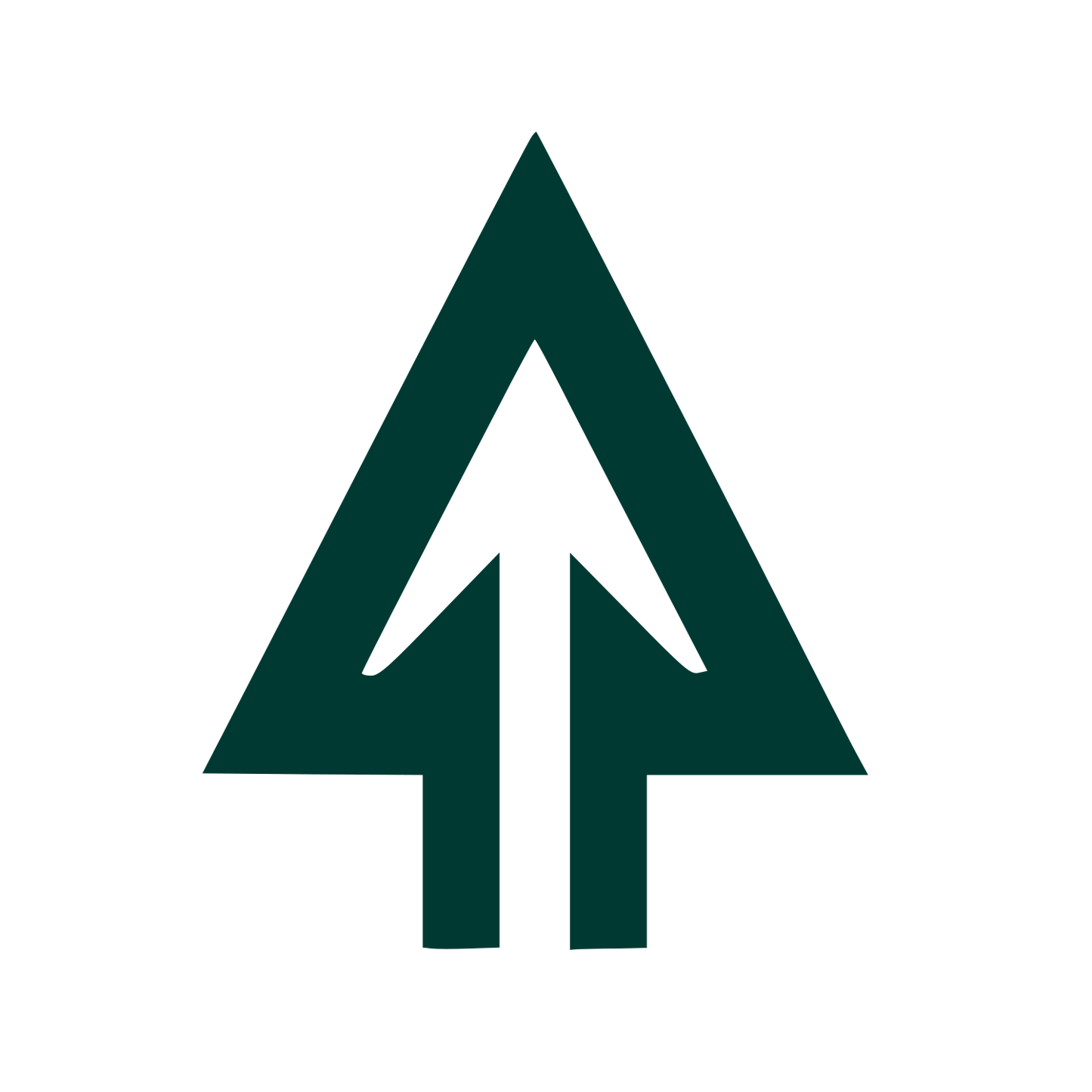 Pine Tree Arrow Logo #003932