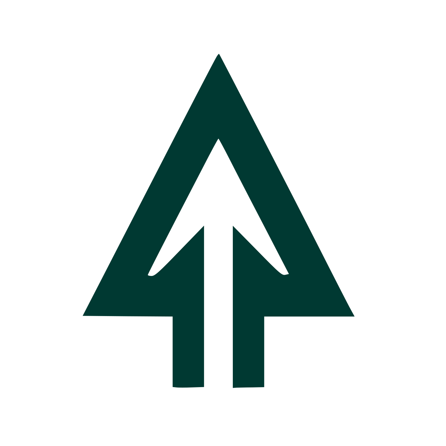 Pine Tree Arrow Logo #003932