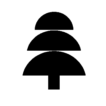 Stacked Semicircle Tree Logo